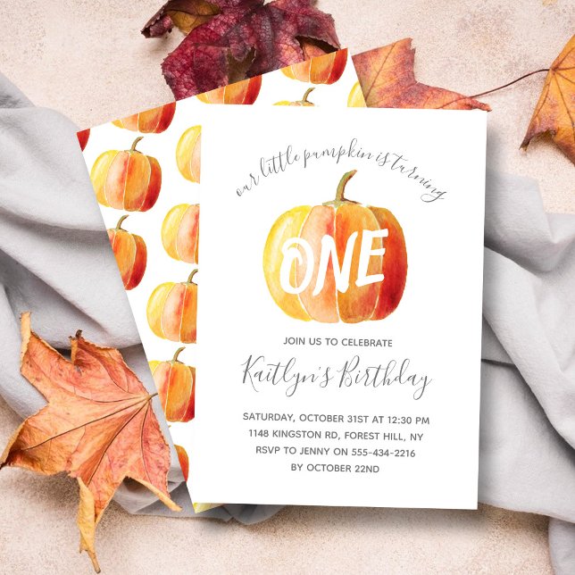 Convite Pequeno primeiro aniversario (Criador carregado)