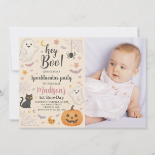 Convite Pequeno primeiro aniversario de Boo Convocação par