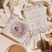 Pequeno primeiro aniversario de Foto Floral Floral