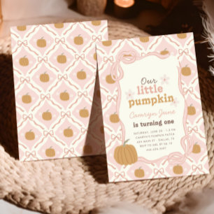 Convite Pequeno primeiro aniversario de pré-disquete cor-d