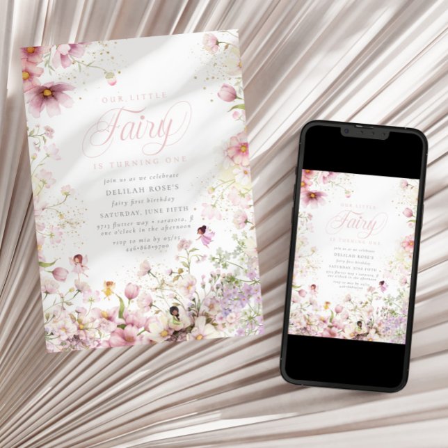 Convite Pequeno primeiro aniversario Mágico de Leite (Criador carregado)