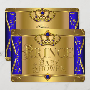 Convite Pequeno Príncipe Churrasco de Bebê Menino Azul Reg