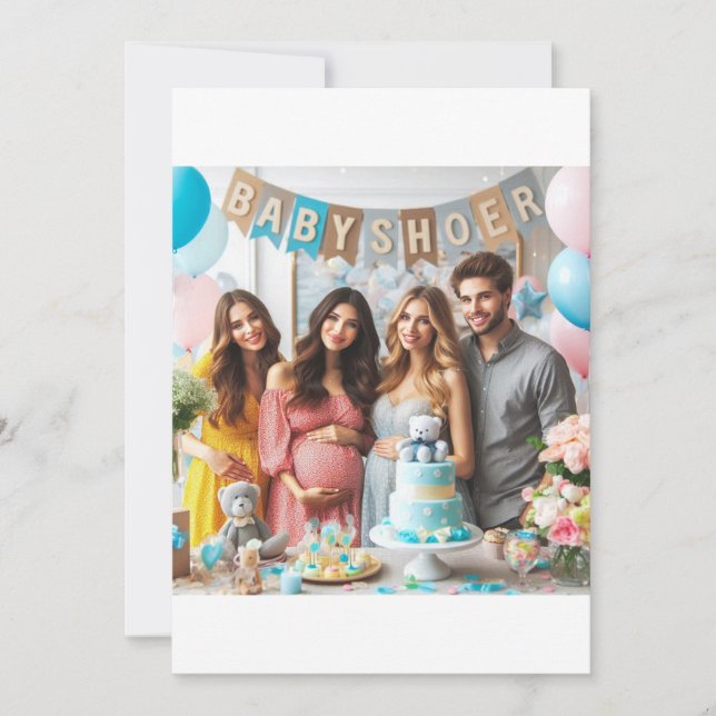 Convite Pequeno Príncipe no Caminho: Celebração do Chá de  (Frente)