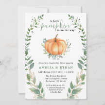 Pequeno Pumpkin Cai Greenery | CHÁ DE FRALDAS CASA