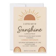 Pequeno Raio de Sol Boho – Chá de Bebê 