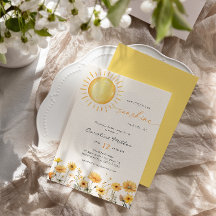 Pequeno Raio De Sol Chá De Bebê Flor Silvestre 