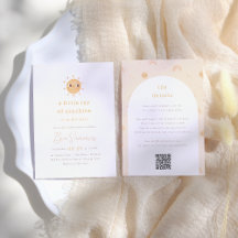 Pequeno Raio Sol Chá de fraldas de Rapariga QR