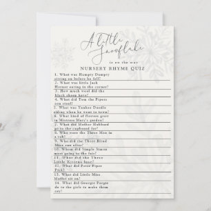 Convite pequeno teste de rima de chá de fraldas de invern