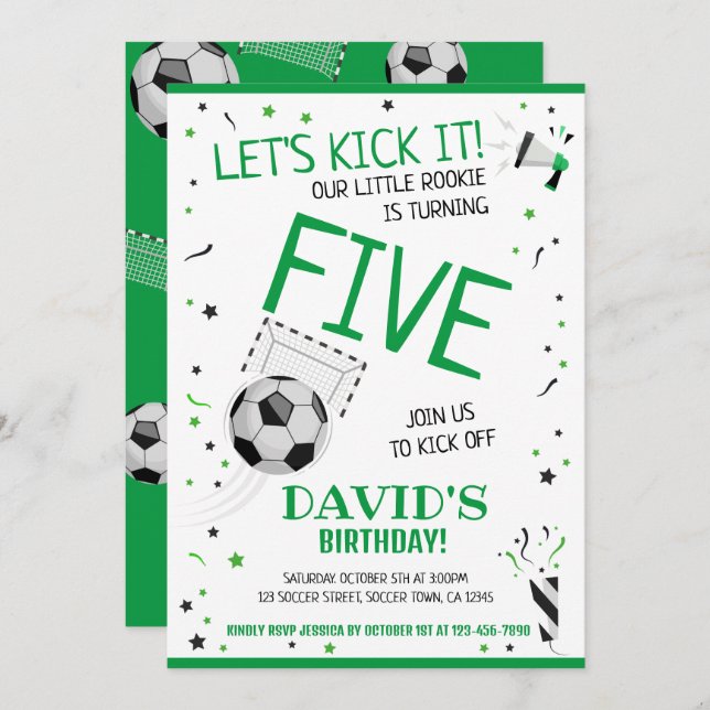 Convite Pequeno Vamos De Biscoito Chuta-O No Aniversário D (Frente/Verso)