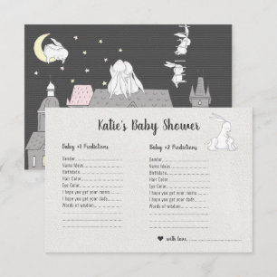 Convite Pequenos Bunnies   Jogo de Adivinhação do Chá de f