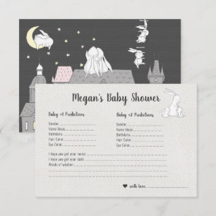 Convite Pequenos Bunnies   Jogo de Adivinhação do Chá de f