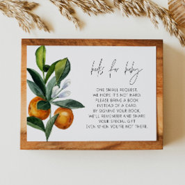 Convite Pequenos Chás de fraldas de Citros para Bebê