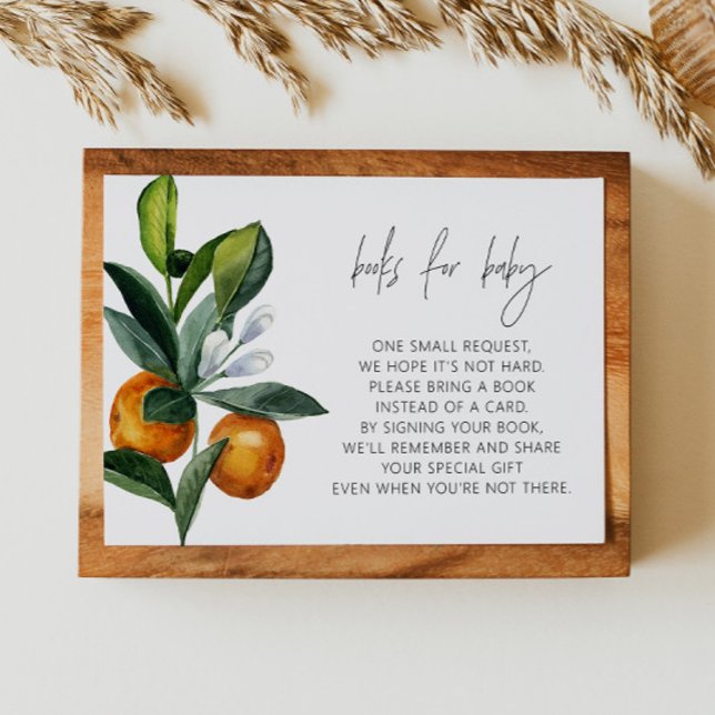 Convite Pequenos Chás de fraldas de Citros para Bebê (Criador carregado)