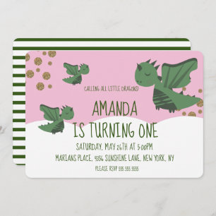 Convite Pequenos Dragões - Festa de aniversário das Nuvens