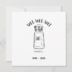 Convite Perdeu o agitador de sal - achou