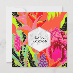 Convite Perfeitamente tropical/ginger/coco/ti