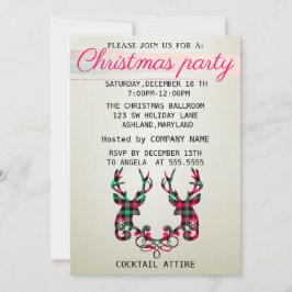 Convite Perfeito, Elegante, Marcado Natal De Reindeer Em