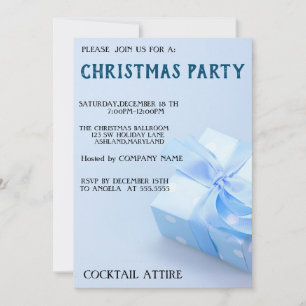 Convite Perfeito, Legal, Blue Gift