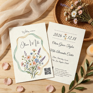 Convite Perfeito para casamentos no jardim, boho e no camp