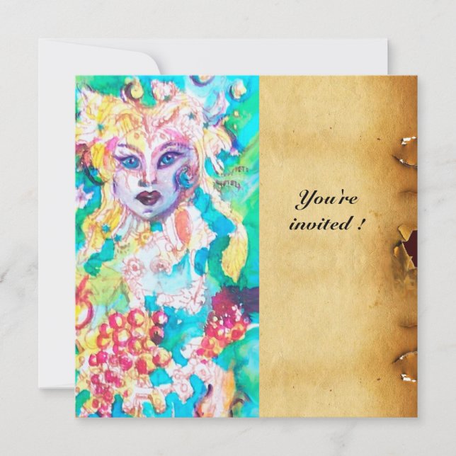 CONVITE PERGAMINHO DA FADA DA UVA (Frente)