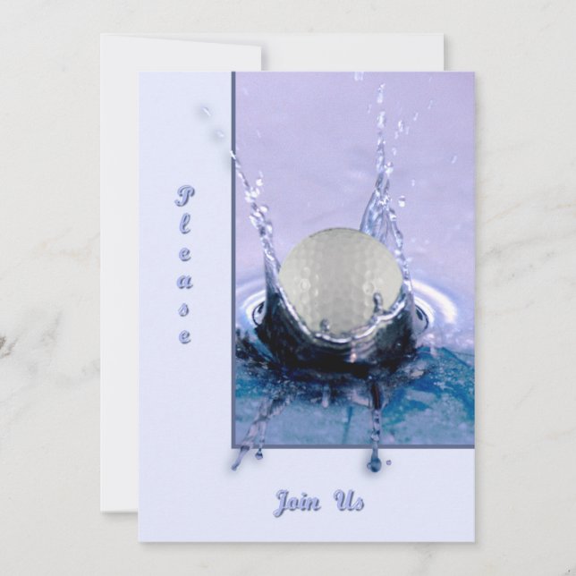 Convite Perigo da água (Frente)