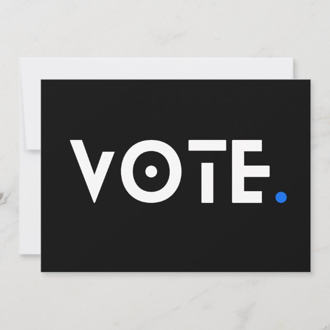 Convite Período de Votação Azul (Frente)