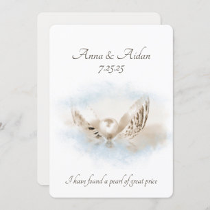 Convite Pérola No Casamento De Seashell