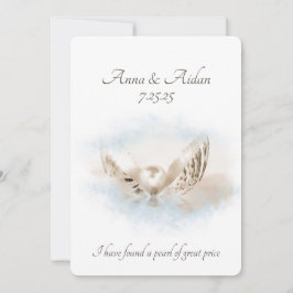 Convite Pérola No Casamento De Seashell