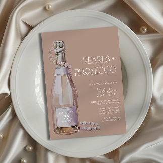 Convite Pérolas + Chá de panela Prosecco