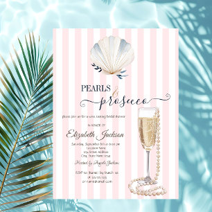 Convite Pérolas de Conchas & Prosecco Listras Rosa