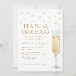Convite Pérolas e Chá de panela Prosecco