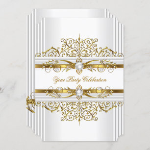 Convite Pérolas Elegantes Bolsa mensageifesta de aniversar