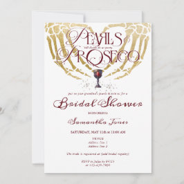 Convite Pérolas Góticas e Prosecco até Chá de panela da Mo