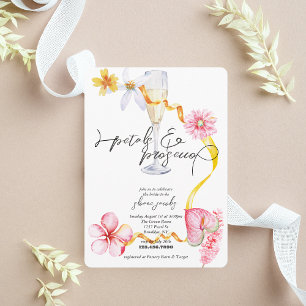 Convite Pérolas + Prosecco Chá de panela de Petals