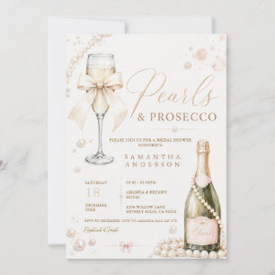 Convite Pérolas & Prosecco Coquete Elegante