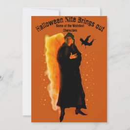 Convite Personagem Misterioso do Partido Nite das Hallowee