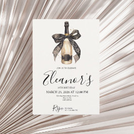Convite Personalised 18th Champagne Birthday Invitation