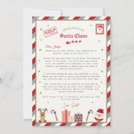 Convite Personalised Official North Pole Santa Gift Tags