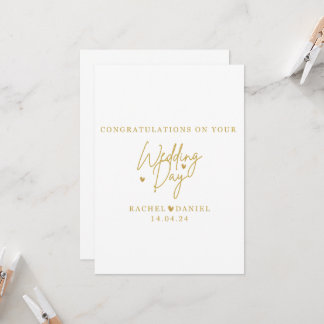 Convite Personalised Wedding Day Card - Happily Ever After