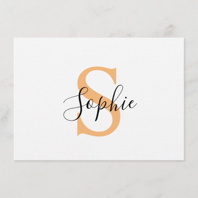 Convite Personalised Your Name, Custom Name, Birthday Gift (Frente)