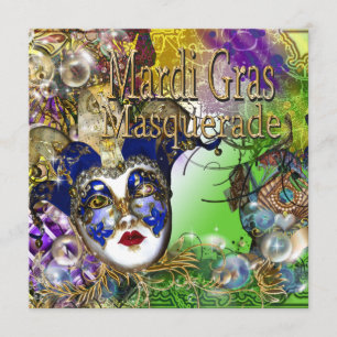 Convite PERSONALIZAÇÃO DA Máscara de mascarada de Quinc