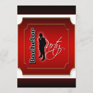 Convite personalização da parte de adiamento do solteiro n