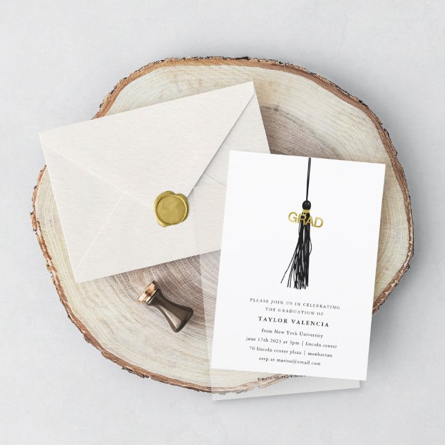 Convite Personalização de Foto de Festa de formatura de Ta (Criador carregado)