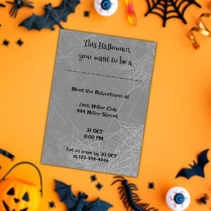 Convite Personalização divertida de Halloween