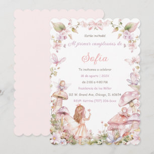Convite Personalizadas De Aniversário De Fadas