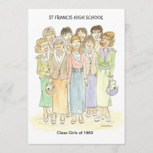 Convite personalizado 1963 Gals Convite