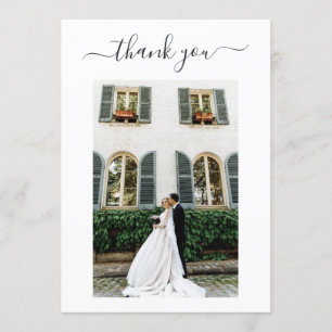 Convite Personalizado 4 Fotografia Casamento Obrigado Scri