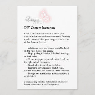 Convite Personalizado 5x7 Imprimível DIY