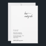 Convite Personalizado ao Bar Minimalista Mitzvah<br><div class="desc">Um design moderno e minimalista para seus convites para o Bar Mitzvah. Além disso, há muito espaço para mais informações para que você possa usar este layout como um convite completo, se desejar, e incluir detalhes para qualquer celebração adicional. No entanto, a coordenação de cartões de inserção e outros itens...</div>