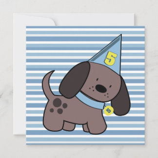 Convite Personalizado Azul Para Festas de aniversá